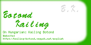 botond kailing business card